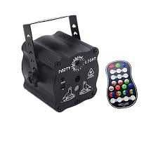 Proiector de lumini disco,RGB, 8W, LASER+LED,cu telecomanda,nou