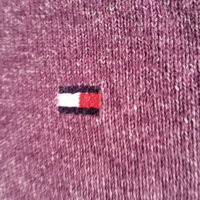 КАТО НОВ TOMMY HILFIGER XL V-Neck Premium Cotton Knit Jumper пуловер
