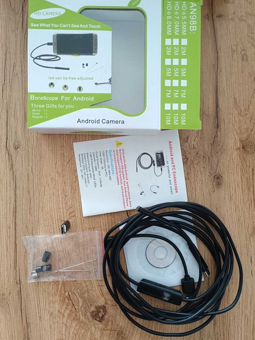 USB Ендоскопска камера AN98B за Android и PC – комплект