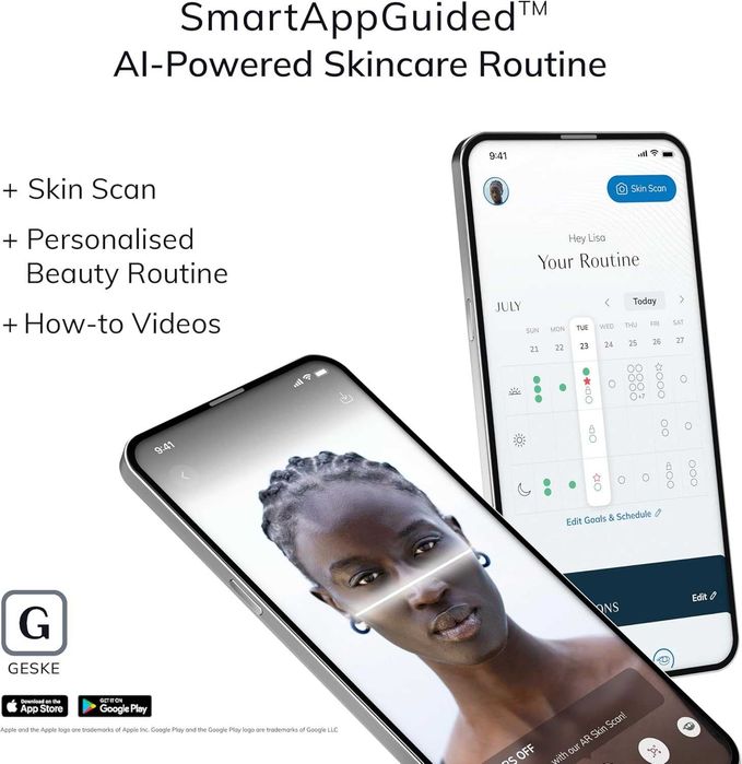 Електрически дермаролер GESKE 9-в-1 - Микроигли и Розов кварц (Нов)