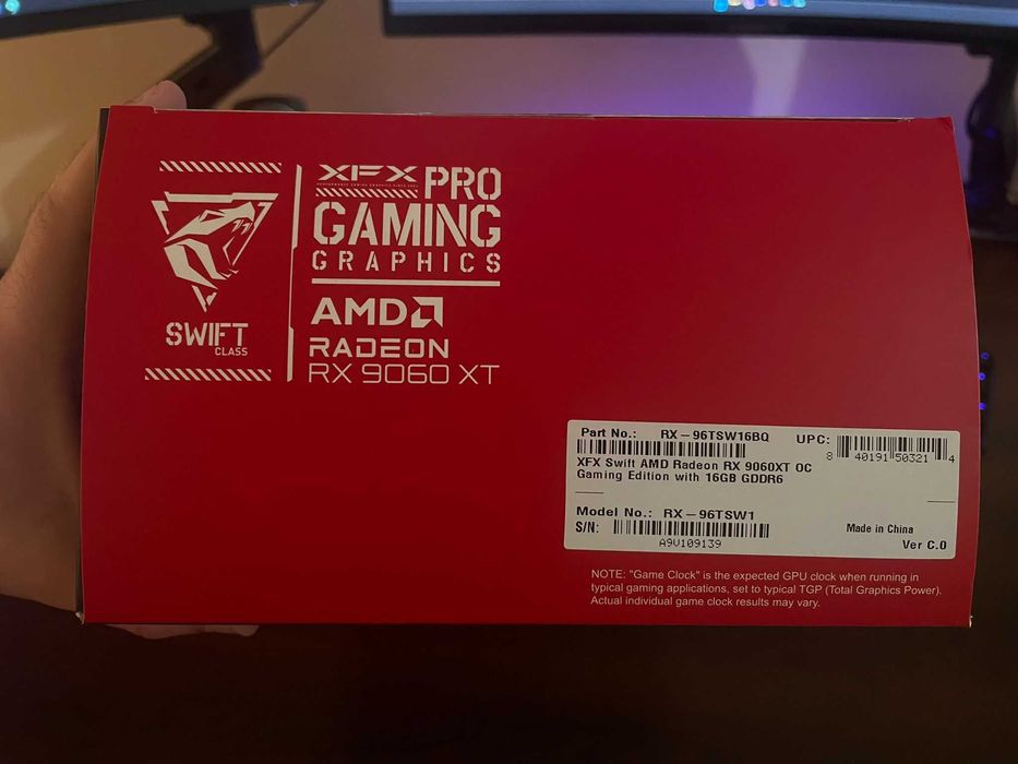 AMD Radeon RX 9060 XT 16GB XFX Swift – NOUĂ | Factură + Garanție PC Garage