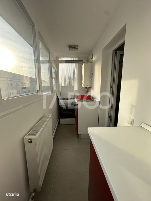 Apartament renovat de inchiriat 2 camere 2 balcoane Central Sibiu