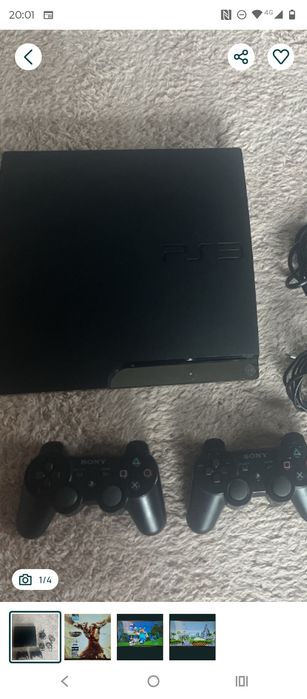 Vând PS3 slim cu 2 manete