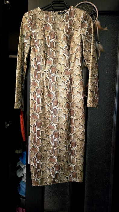 Rochiță Poema (+ plovar lung Italia cadou) midi animal print