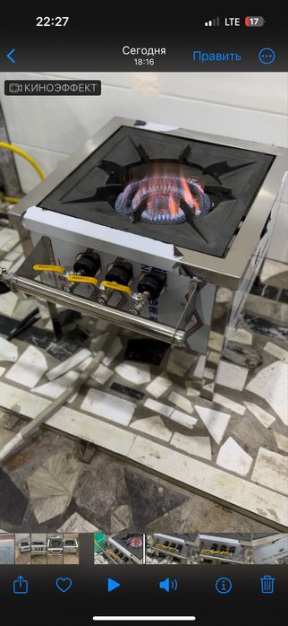 Газ плита из нержавейки поднимаем заказ