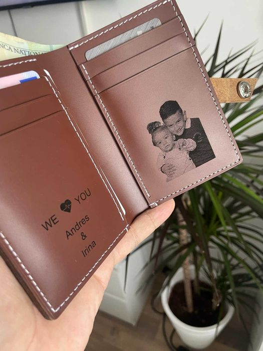 Portofele din piele naturala lucrate manual