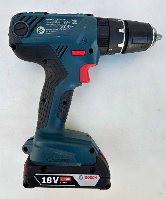 BOSCH GSB 18V-21 - Ударен акумулаторен винтоверт 18V като нов!