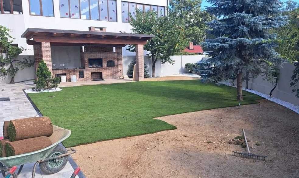 Gazon Rulou Premium – Montaj și Irigare la Cheie