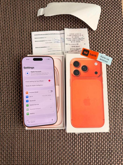 НОВ! 512Gb*ЛИЗИНГ* iPhone 17 Pro Cosmic Orange 24М ГАРАНЦИЯ