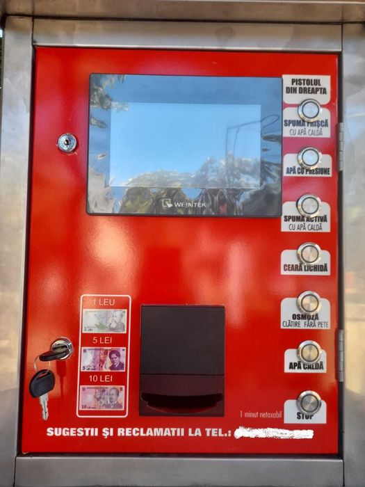 Cutie comanda automatizare inox Spalatorie auto self/diverse aplicatii