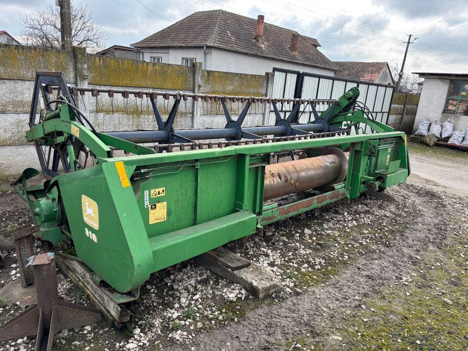 Combina John Deere 1170 + masa 5m + heder porumb 6 randuri