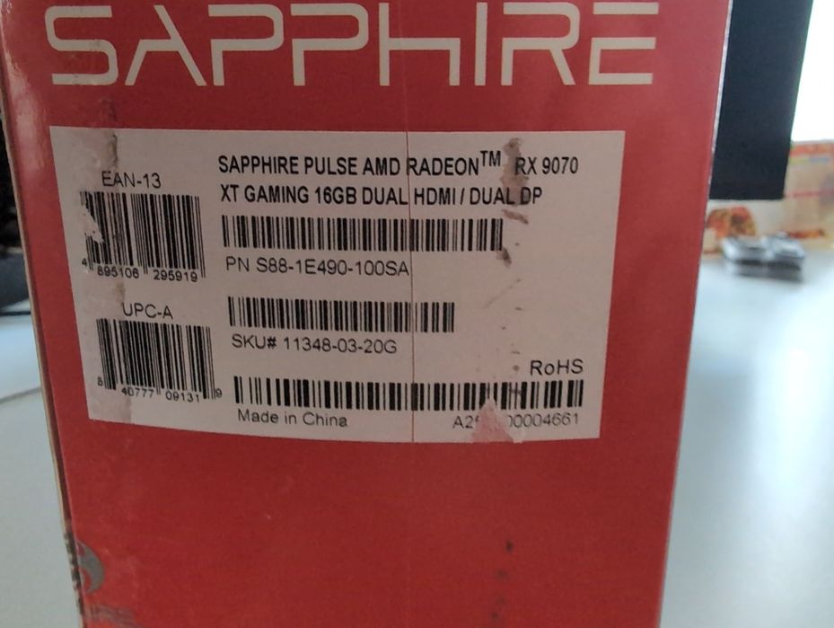Placa video Sapphire RX 9070XT Pulse 16GB