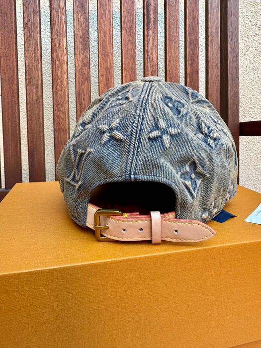 Sapca originala Louis Vuitton Baseball Cap Monogram Washed Denim Cap