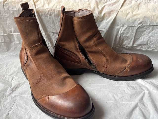 Италиански кожени ботуши