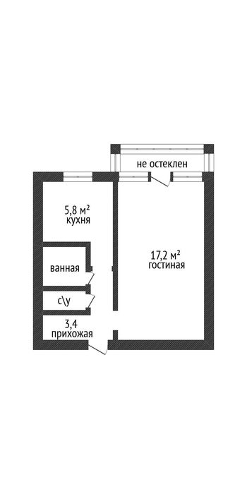 Продам 1 ком квартиру