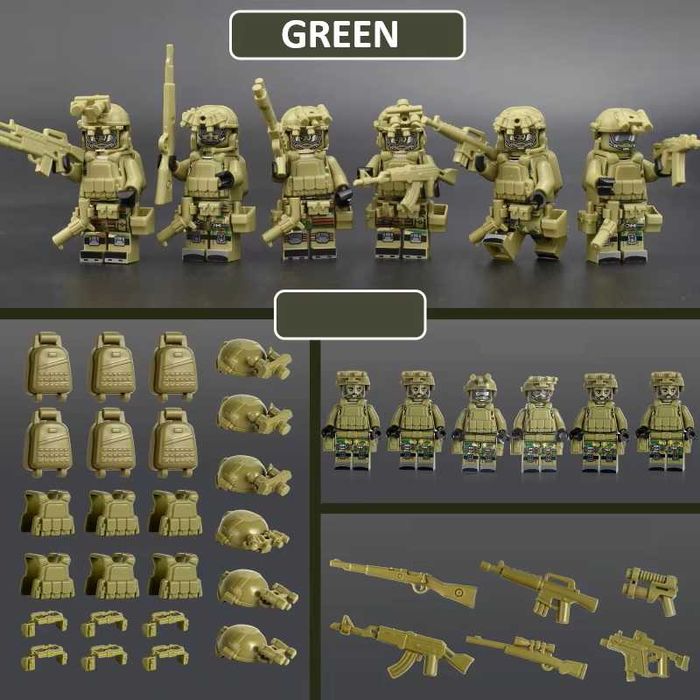 Set 6 figurine tip Lego