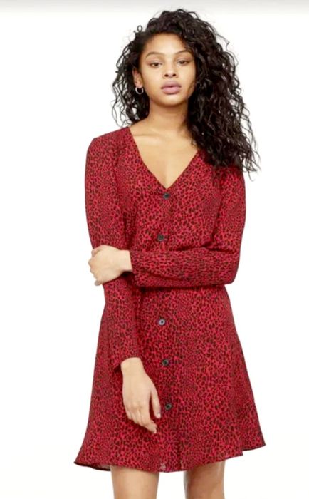 Платье H&M.  Леопардовое