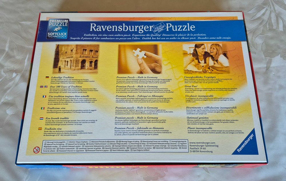Puzzle Ravensburger Limited Edition 2x1000 - Klimt & Hayez, Sărutul