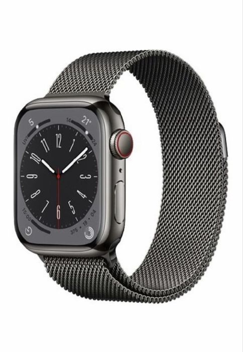 Смарт-часы Apple Watch Series 8 Stainless Steel 45 мм черный-черный