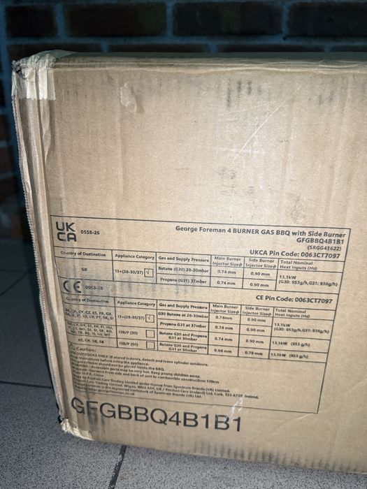 George Foreman 4 burner gas bbq noi sigilate