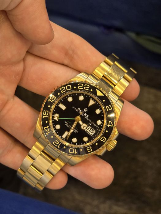Rolex gmt master II solid gold