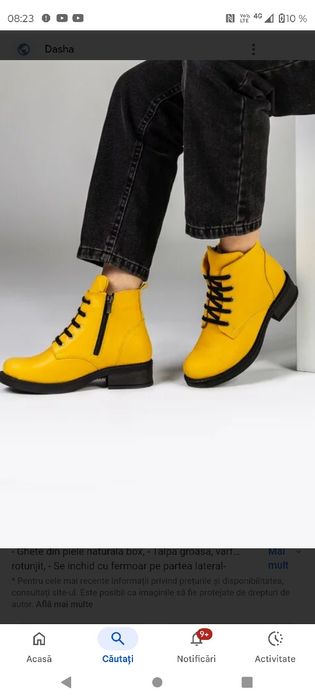 Vând ghete piele naturala Dasha Italy