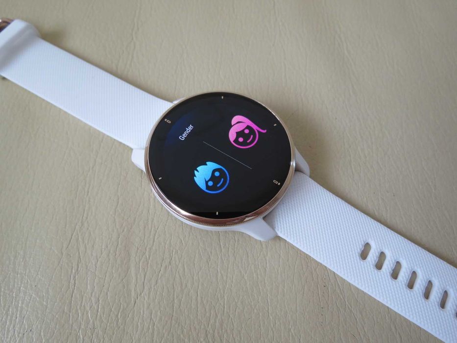 Smartwatch Garmin Venu 2 Plus Music Alb White / Rose Gold - Nou !!