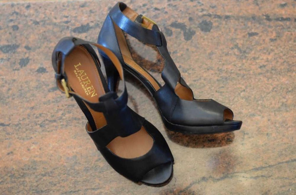 Sandale cu toc RALPH LAUREN