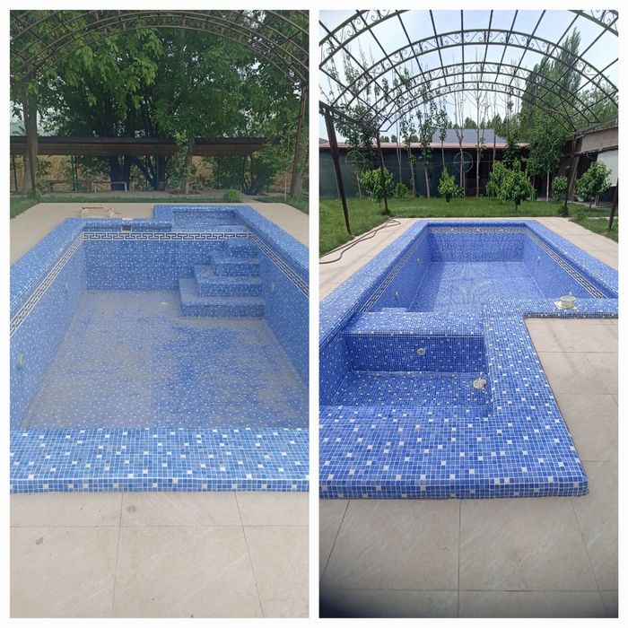 Строительство бассейна  чистка монтаж демонтаж замена фильтра с нуля