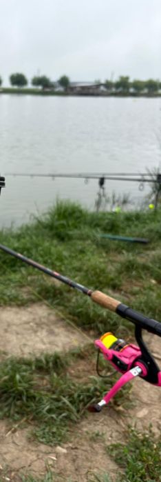 Vând 3 lansete și un feeder