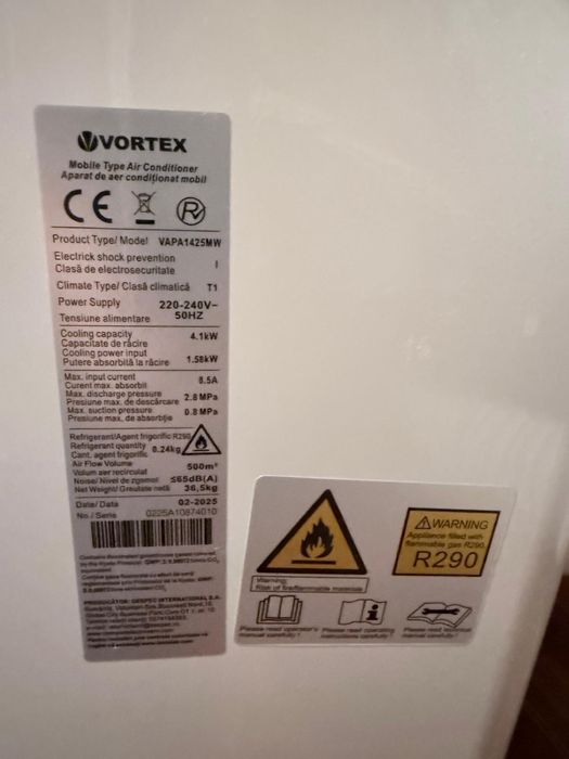 Vand aer conditionat mobil vortex