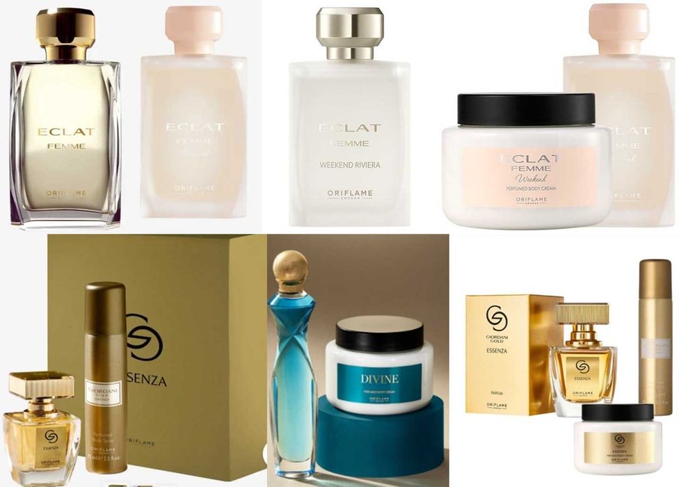 Налични парфюми, тоалетни води  от Avon, Oriflame