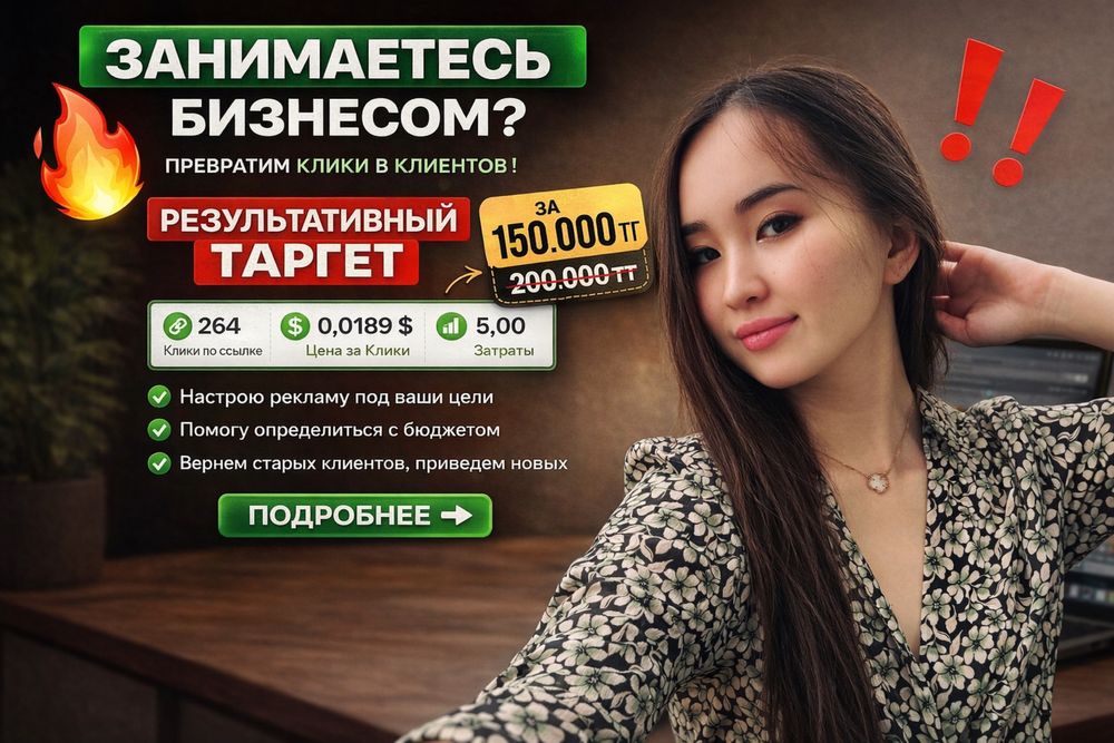 Таргет реклама алматы