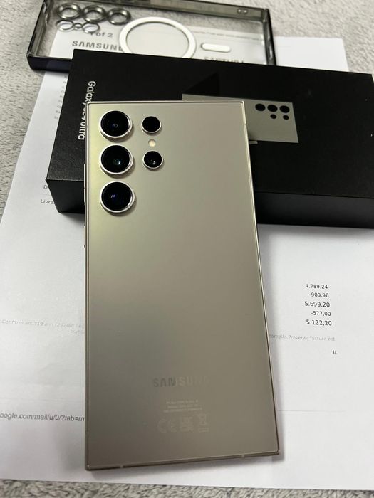 Vând Samsung S24 ultra 256Gb Garantie/Impecabil