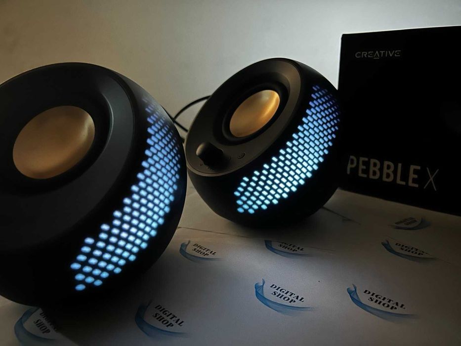Creative Pebble X 2.0 USB-C, RGB осветление, Bluetooth 5.3, USB аудио/