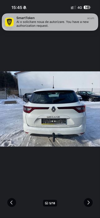 vand renault megane 4  avariat -lovit 07.2017 km putini motor cutie ok