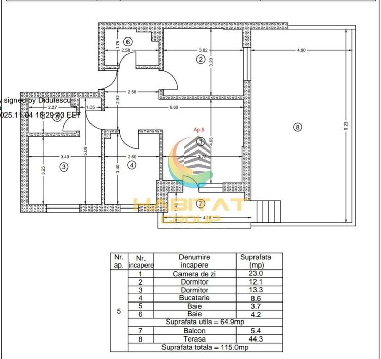 Apartament 3 camere cu 45 mp de Gradina 5 min M Berceni — fotografia 3