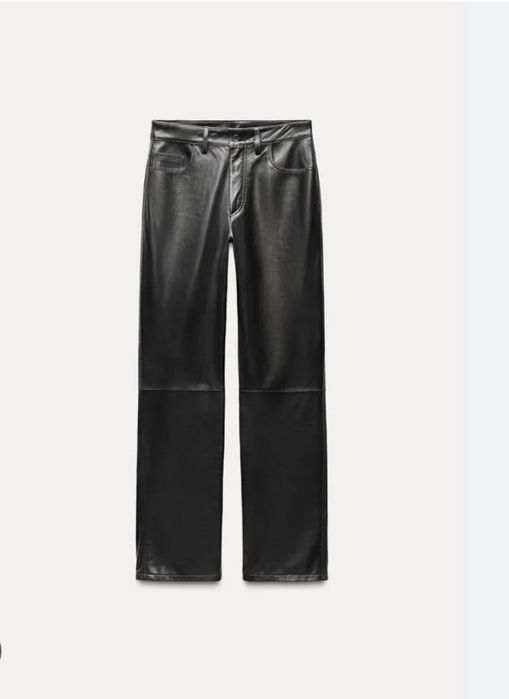 Панталон Zara, естествена кожа. Размер М
