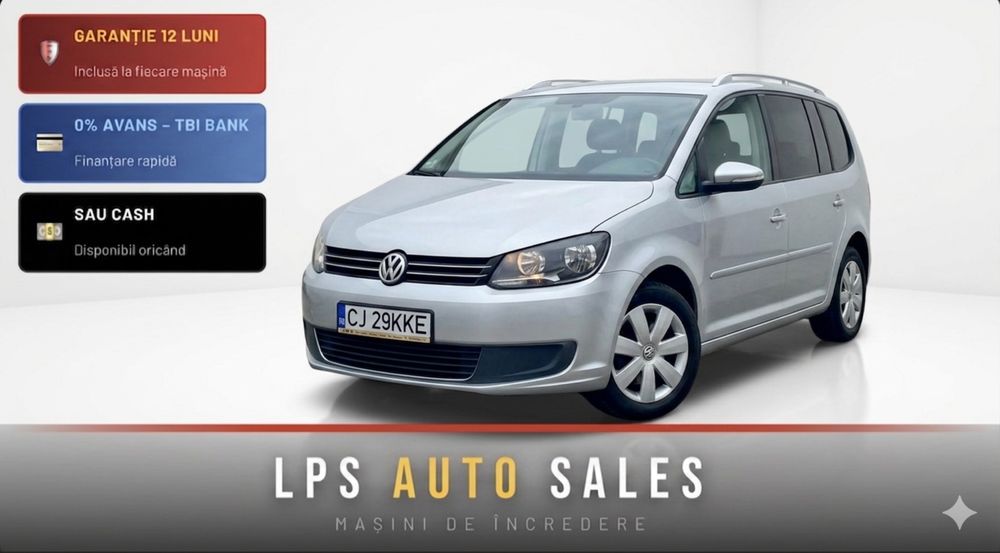VW Touran 1.6Diesel Comforline /Garantie 12 luni/ Rate/ Cash