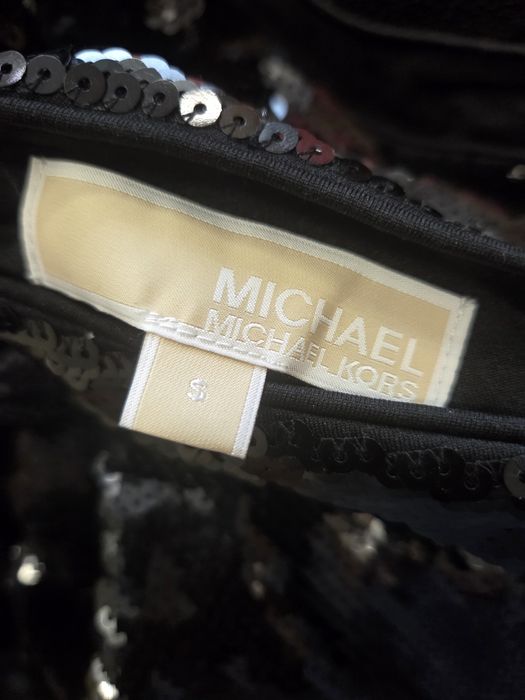 Черна рокля с пайети-Michael Kors