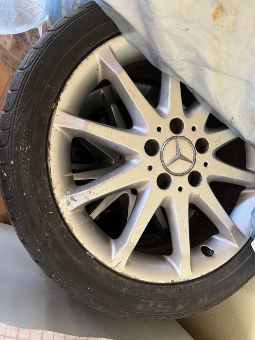 ПРОМО 17 цола Джанти с гуми за Мерцедес, 5х112 , ЕТ49 , 7J, 66,6мм