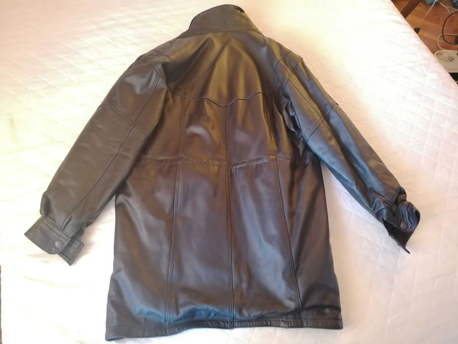 Есенно-зимно ретро кожено палто 2 броя