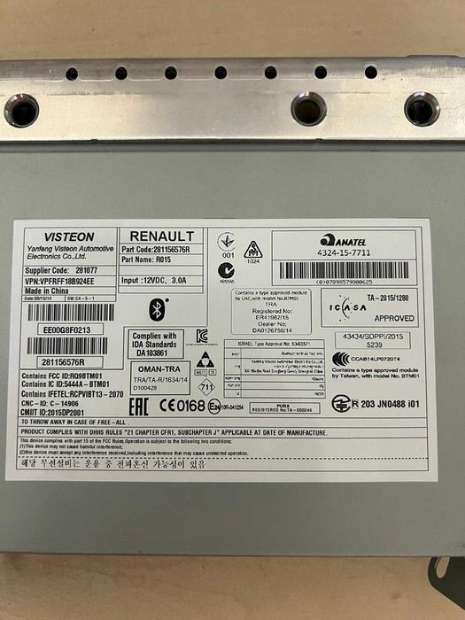 Consola radio Renault Megane 4