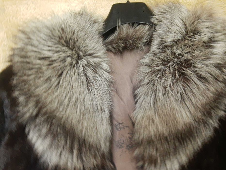 Визон,цели кожи,яка сребърна лисица,Висок клас,уникален,супер,модел