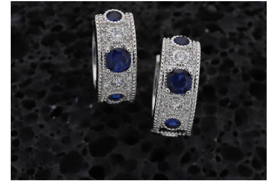 Серьги серебро 6 тыс