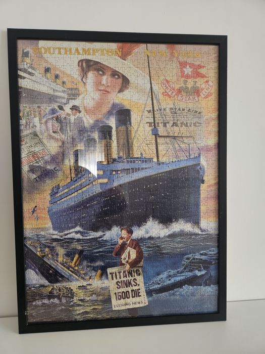 Tablou deosebit Puzzle 1000 piese inramat Titanic