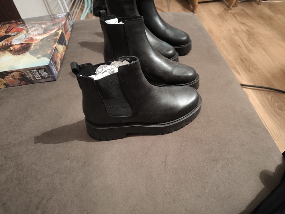 Италиански боти естествена кожа .