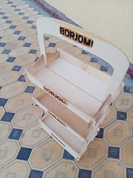 Полка для Боржоми материал дерево качественный