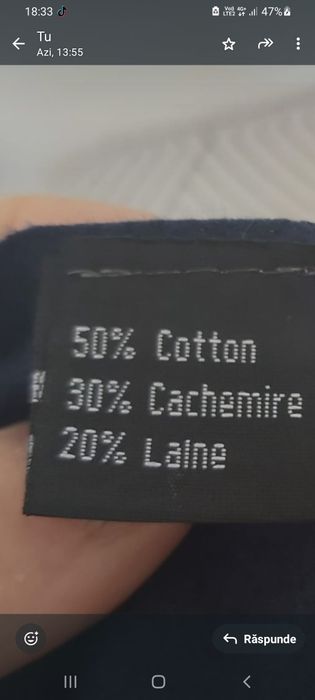 Sal damă superb din cașmir nou cu eticheta