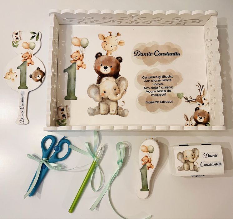 Tavite de mot / turta personalizate - set 7 piese